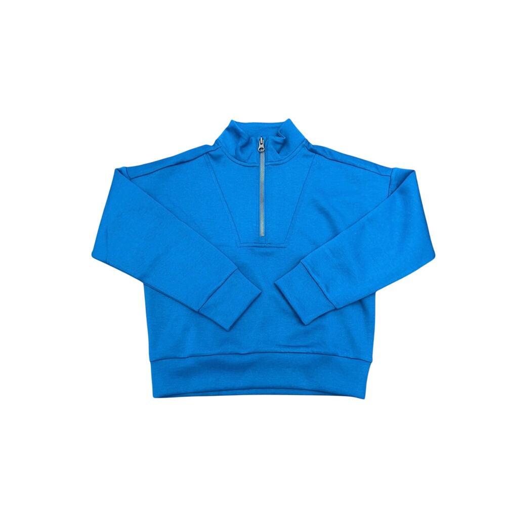 Member’s Mark Girls Quarter Zip Pullover S (6/6X) Blue NWOT